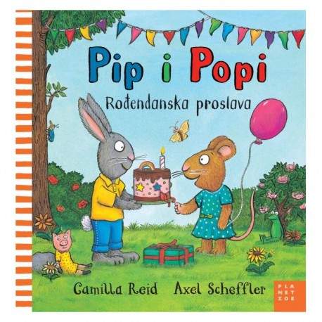 PIP I POPI - ROĐENDANSKA PROSLAVA (kartonka 17 x 17 cm)