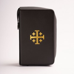 KORICA  ZA ČASOSLOV CRNA KOŽA-JERUZALEMSKI KRIŽ