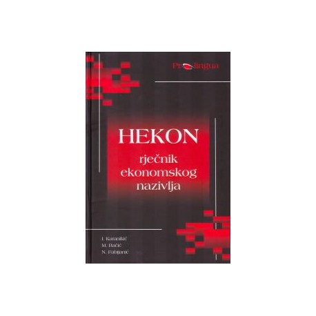 HEKON - RJEČNIK EKONOMSKOG NAZIVLJA