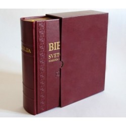 BIBLIJA - veliki format, tvrdi PU uvez sa zlatorezom i kutijom