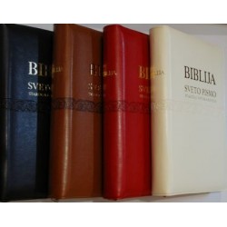 BIBLIJA-eko kožni fleksibilni uvez s patentnim zatvaračem