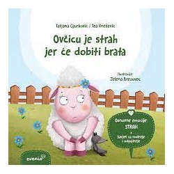 OVČICU JE STRAH JER ĆE DOBITI BRATA - slikovnica